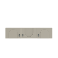 SB Design Square SB FURNITURE ตู้ท่อนบนตู้เสื้อผ้าขนาด 136 ซม รุ่น Lavique สีครีม (136x60x30 ซม.