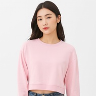 Women's cropped sweater PLAIN RIB women's sweater
