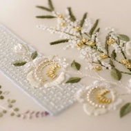 DIY材料包/法式刺繡線上視頻課程/花的告白