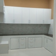 Kitchen Set Aluminium +Frame Pintu ACP Putih