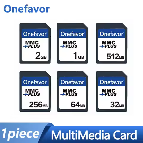 onefavor 13Pins MultiMedia Card 32MB 64MB 128MB 256MB 512MB 1GB 2GB 4GB MMC Plus Memory Card for Old