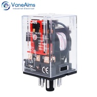 VaneAims Mini Intermediate Relay 220V 24V 110V 380V 6V MK3P-I 11 Pins Copper Coil Silver Contact Sma