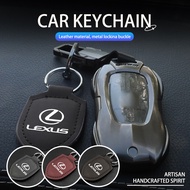 Car Key Case Pendant Leather Logo Shield Chain For Lexus CT200h ES250 ES300h NX300h RX350 IS250 IS200 GS300