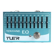 Yuer YF-40 Sepuluh Band Eq Kesan Pedal 10 Band Penyama Pedal Kesan Untuk Gitar Elektrik/Bass 4/5/6/7
