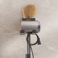 [ECOCO] ECOCO Hardware Hair Dryer Rack (Back Sticker Style) Toilet Shelf Hanger Bathroom Perforation