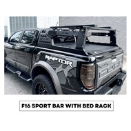 Force 4WD F16 Roll Bar Sport Bar With Bed Rack For Ford Ranger Isuzu Dmax Nissan Navara Mitsubishi Triton Toyota Hilux