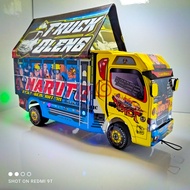 MINIATUR TRUK OLENG KAYU FULL LAMPU NARUTO / MINIATUR TRUK OLENG TERMURAH / TERLARIS