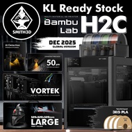 Bambu Lab H2C Combo Multi Material 3D Printer, Industrial Grade FDM Printer Enterprise Grade Securit