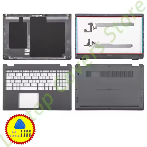 Giparts For Latitude 3510 E3510 New Lcd Back Cover 08XVW9 Front bezel Upper bottom case hinges repai