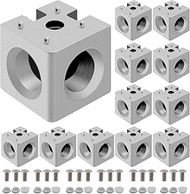 Seekliny 12pcs 3030 3-Way Corner Cube 3030 Extrusion Hardware T-Slot V-Slot Accessories with Screws