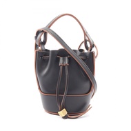 【二手】 LOEWE氣球包 Nano 2WAY 單肩包 A710R85X01 黑色皮革氣球包 Nano 女款二手