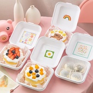 Bento Picnic Box Disposable Pulp Box Xiaohongshu Burger Box Creative Cake Bento Box