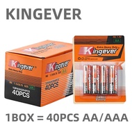 Kingever Extra Heavy Duty Battery 40PCS AA/AAA Kingever Battery 1 BOX 40pcs 1.5V Double A Battery Tr
