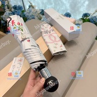 新款 CHANEL 香奈兒 三折自動晴雨傘4 防紫外線 遮陽傘 雨遮 防曬
