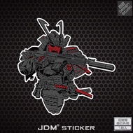 Star Car Tactical Samurai Military JDM Reflective Car Sticker Body Scratch Blocking Helmet Motorcycle Electric Car Sticker