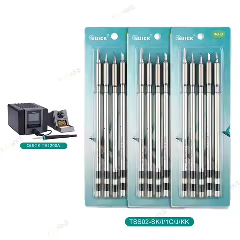 Original QUICK TS1200A Lead Free Soldering Iron Tip SK/I/1C/J/KK Handle Welding Pen Tools Electric W