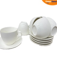 40419 6PCS SET CAWAN & PIIS PORSELAIN/SET KOPI/SET TEH SET KOPI TEH GAYA INGGERIS