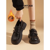 bata official store flat shoes Kasut Mary Jane musim luruh hitam tebal