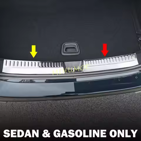 For Mercedes Benz E350 E450 E53 AMG Sedan W214 2024 2025 Stainless Steel Rear Bumper Trunk Sill Scuf