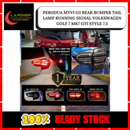 PERODUA MYVI G3 REAR BUMPER TAIL LAMP BRAKE LIGHT RUNNING SIGNAL VOLKSWAGEN GOLF 7 MK7 GTI STYLE 7.5