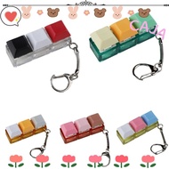CAJA1 Fidget Keychain, Keycap DIY Keyboard Finger Keyboard Cap,  Keys Button Relief Stress 3 Keys Pi