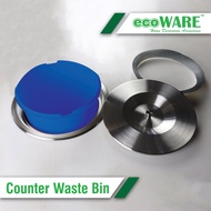 ecoWARE Counter Waste Bin Stainless Steel