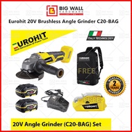 Eurohit Brushless Angle Grinder C20-BAG C20-SK2 Big Wall Hardware
