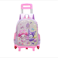 2025 new Kuromi Melody trolley school bag single school bag waterproof suitable for elementary schoo