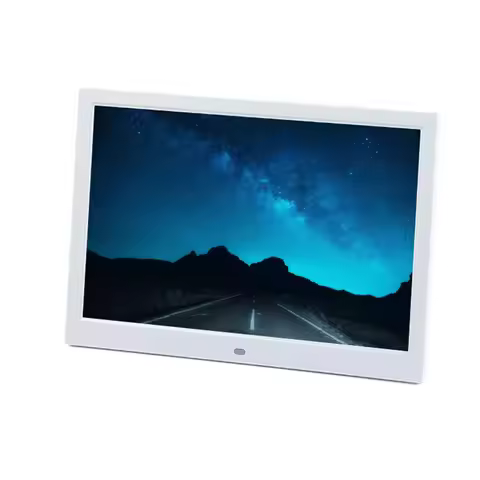 12.1-inch Digital photo frame 1280 * 800 Video Photo Calendar USB/SD Black Digital photo frame White