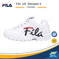 FILA รองเท้าผ้าใบ รองเท้าแฟชั่น รองเท้า Fila UX Disruptor 2 1FM00863 | 1FM00865 | 1FM00864 WHT [สีขาว มี 3 รุ่น] (2990)