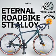 Eternal STI Road Alloy Bike Recreational Outdoor Alloy Road Bike RB 2X10 with Alloy Frame and Mechan