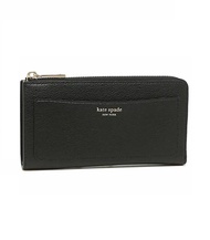 Kate Spade L-shaped zipper wallet leather black WLRU5361