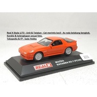 MERAH DIECAST REAL-X 1/72 MAZDA SAVANNA RX-7 FC3S RED CADATOYS
