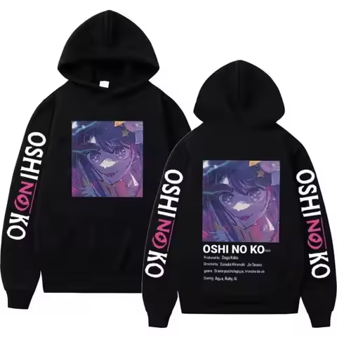 Kawaii Hoodie Anime Oshi No Ko Ai Hoshino Sweatshirt Men Women Fashion Pullover Hoodies Manga Street