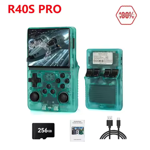 NEW 30000+ Retro Games R40S PRO 256GB Handheld Game Console w/Joystick, Linux OS, MP4 Player, Kids X