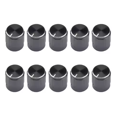 5/10 PCS Aluminum Alloy Potentiometer Knob Cap Volume Control Knob Hat Rotation Switch for 6 mm roll