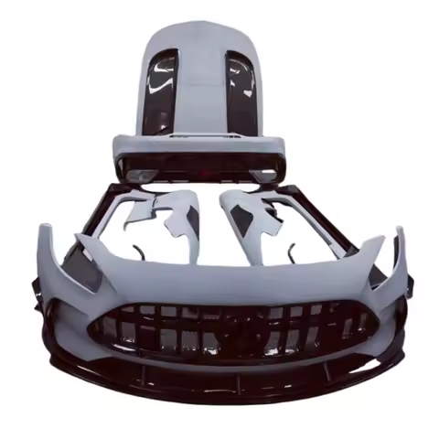 Amg GT BS style front and rear bumper spoiler wing exhaust hood for Amg GT/GTC/GTS carbon fiber body