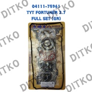 04112-75961 TOYOTA FORTUNER 2.7 2TR-FE TOP SET (GRAPHITE)