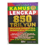 Complete Dictionary 850 Trillion English - Indonesian Index 448 Pages Large Size 15x20 cm