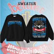 White Dove Motif Sweater Laskar Gagak Handoko Calm Bagai Merpati Screen Printing Redbill Official GE