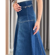 C5X Jeans - Nain Flare Denim Skirt Women's Jeans Skirt Stretch Material Soft Regular Waist Comfortab