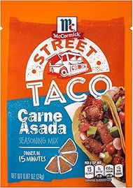 McCormick Street Taco Carne Asada Seasoning Mix, 0.87 oz (Pack of 12)
