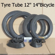 Tyre Tube 12'' 14" Bicycle Wire Tayar Tire Tuib Basikal kids Bike 12x1.75 12x2.125 14x2.125 Inch Kua