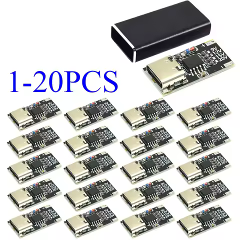 1-20PCS USB-C PD Trigger Board Module PD/QC Decoy Board Fast Charge Type-c to High Speed Charger Pow