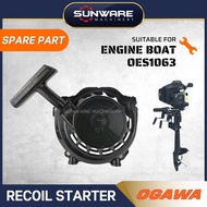 OGAWA OES1063 Engine Boat - Recoil Starter (Original Spare Part) / Starter Engine Boat Ogawa Oes1063