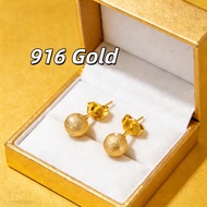 Anting Emas 916 Original Woman Fashion Earring Gold Earing Stud Earing Jewelry earing set for girls 