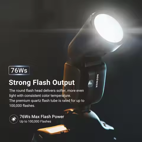 Flash NEEWER Z2PRO 2.4G TTL Round Head Speedlite For Canon/Nikon/Sony Wireless Compatible with Godox