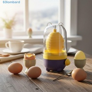 LOMBARD Egg Scrambler, Built-in Silicone Pad Mix Evenly Manual Egg Yolk Mixer, Cute Thickened Cartoo