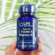(Life Extension) BioActive Vitamin B12 & Folate 90 Vegetarian Capsules B