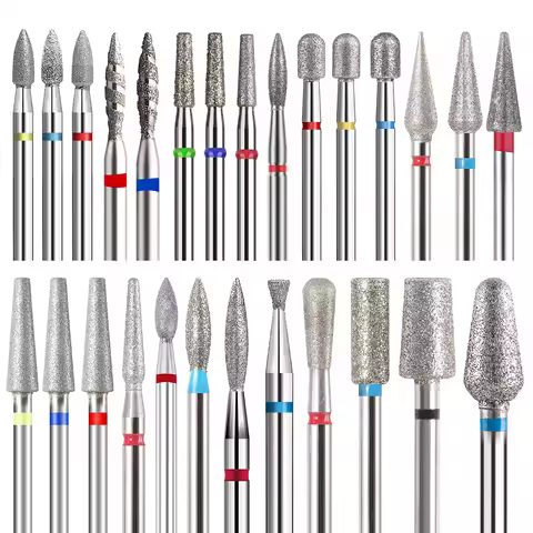 Diamond Cutters Manicure Nail Drill Bits Nails Milling Cutter Carbide Cuticle Clean Rotary Electric 